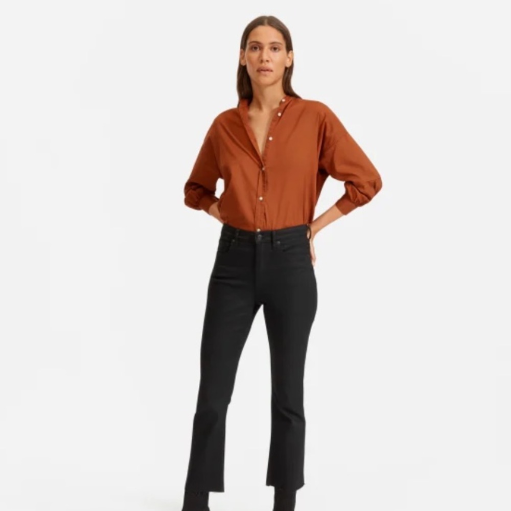 Everlane Black Kick Crop Jean